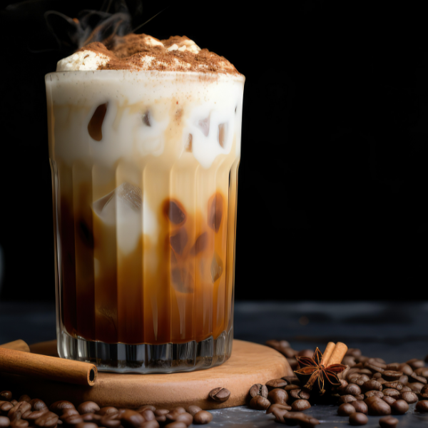 Skinny Iced Gingerbread Oatmilk Chai Latte