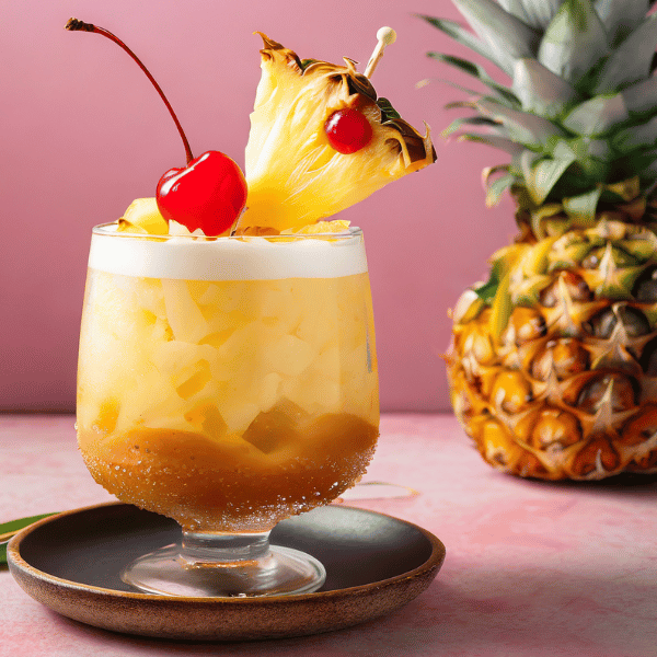 Pineapple Upside Down Cake Mocktail