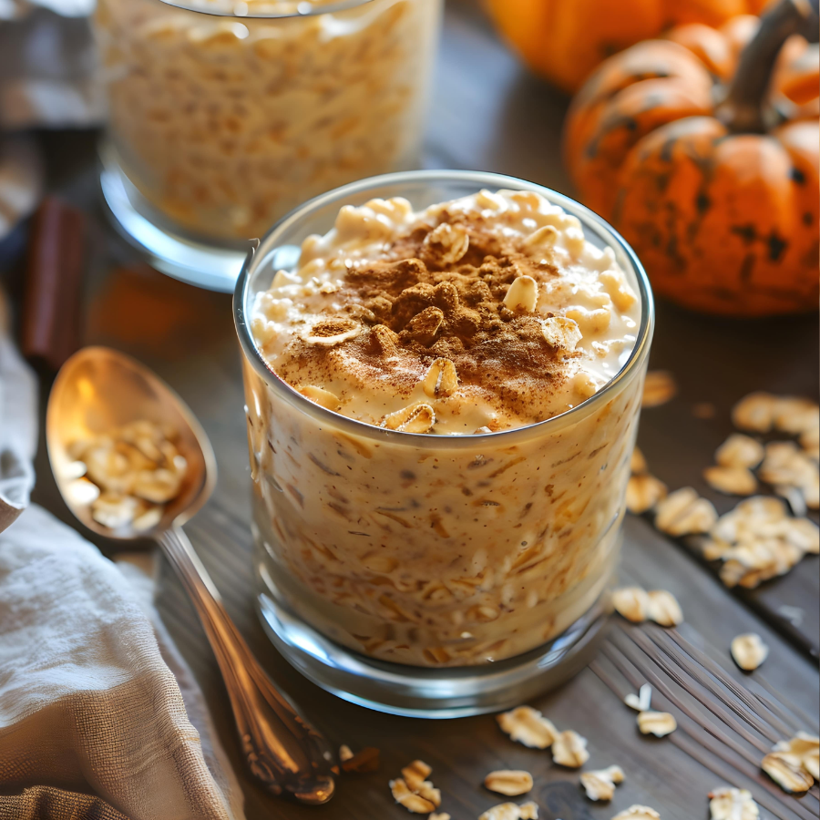 Pumpkin Marshmallow Overnight Oats