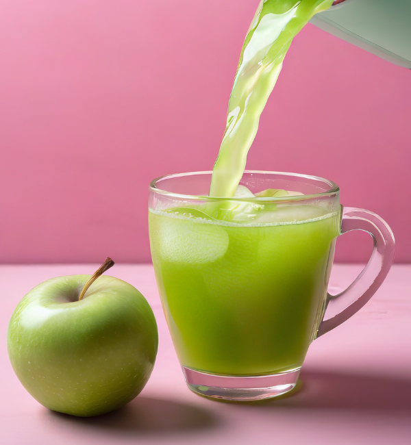 How to make green apple puree for drinks