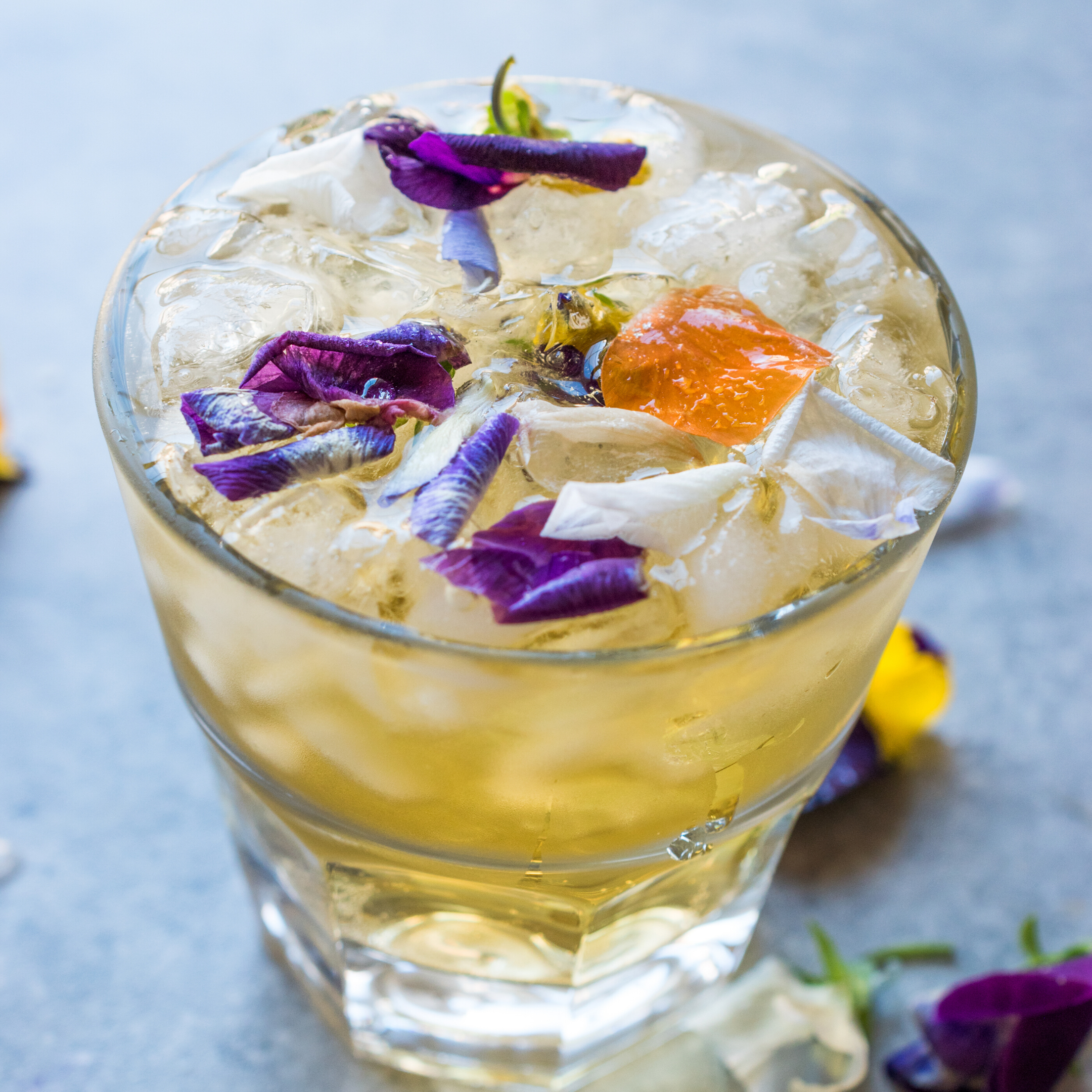 Blueberry Lavender & Lemon Elderflower Iced Tea