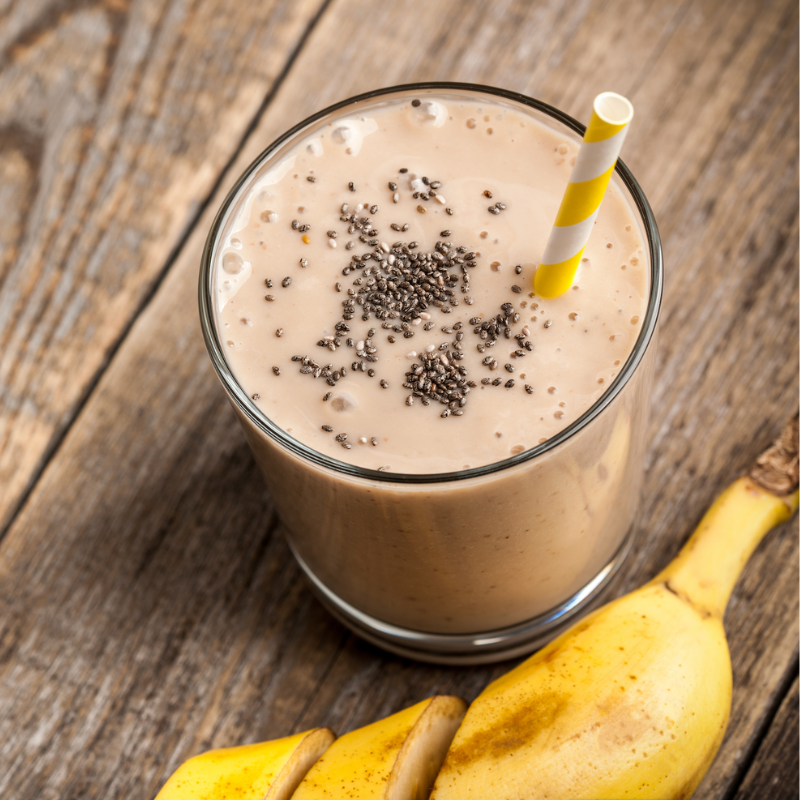 Chia Banana Butter Smoothie