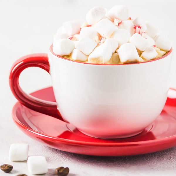 White Choc Peppermint Hot Chocolate