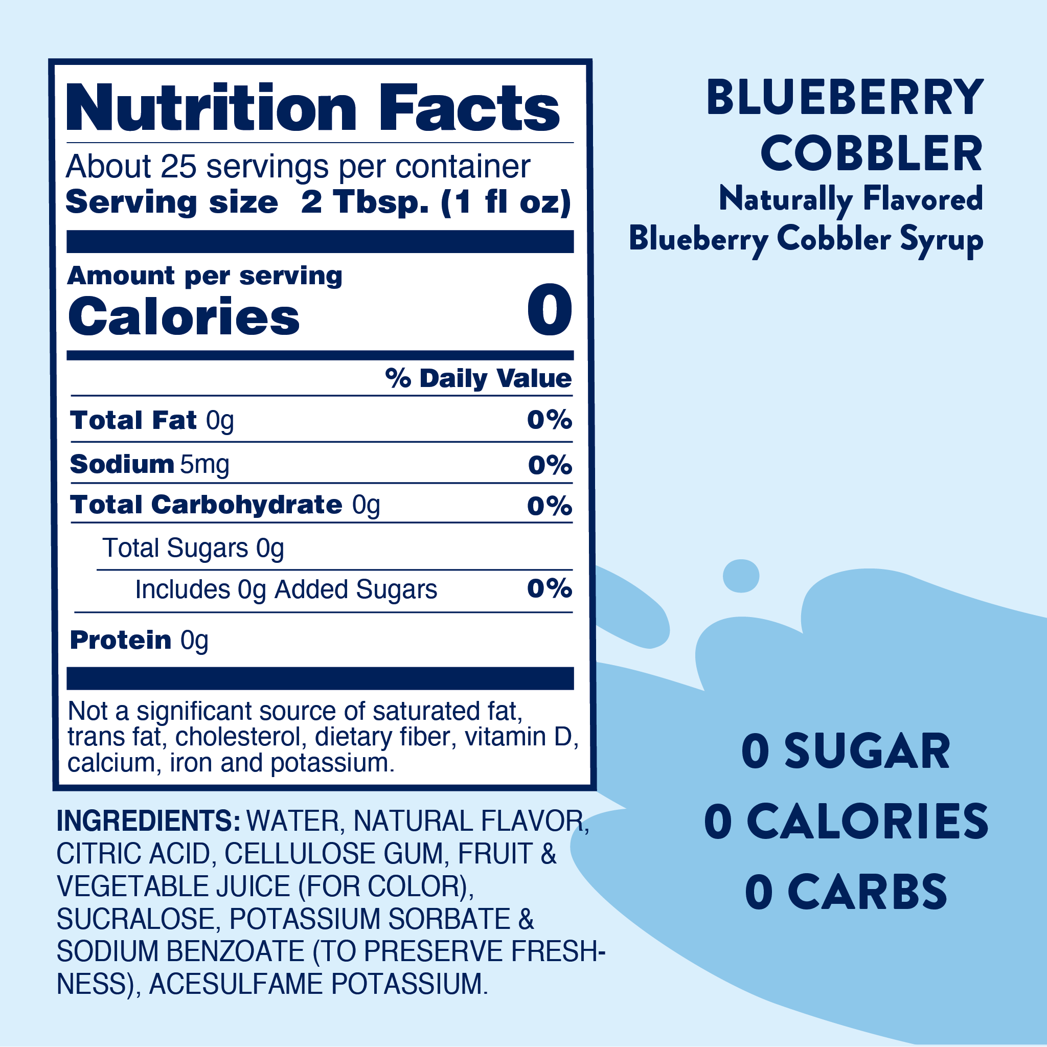 Sugar Free Blueberry Cobbler Syrup