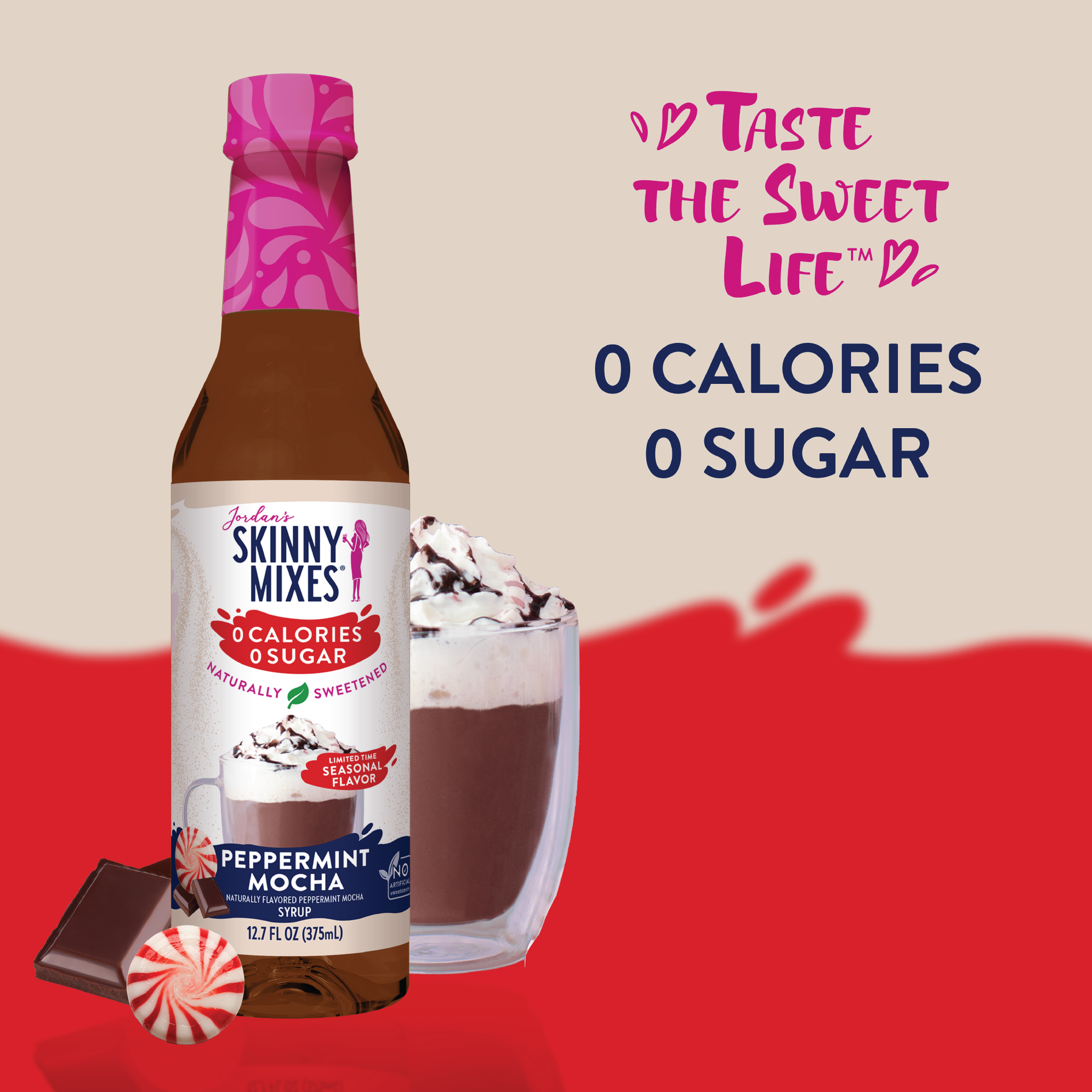 Naturally Sweetened Peppermint Mocha Syrup - 375ml