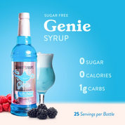 Sugar Free Genie™ Syrup -  Sugar Free Sour Blue Raspberry Syrup