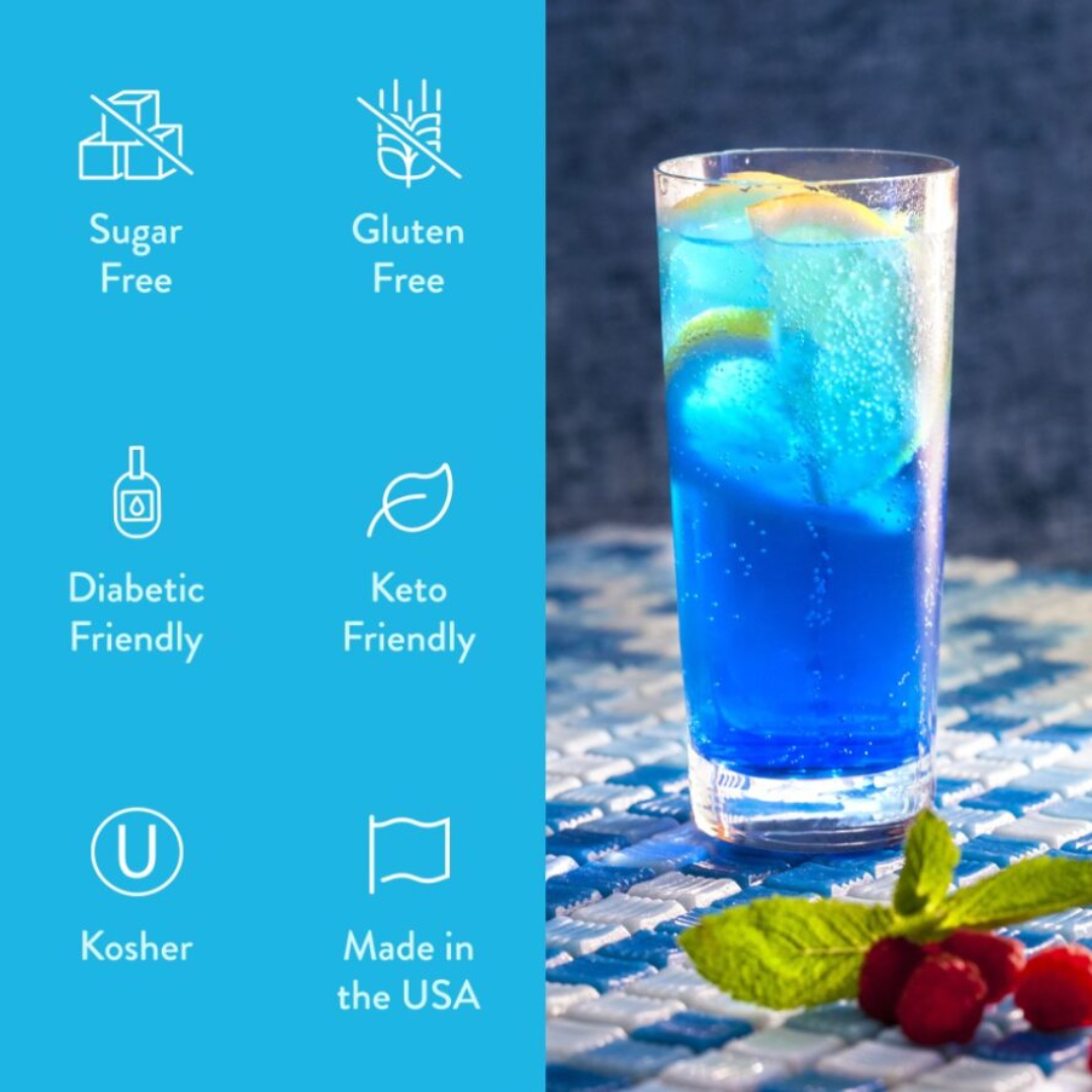 Sugar Free Genie™ Syrup -  Sugar Free Sour Blue Raspberry Syrup